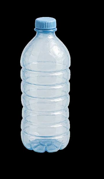 Clean recyclable plastic bottle